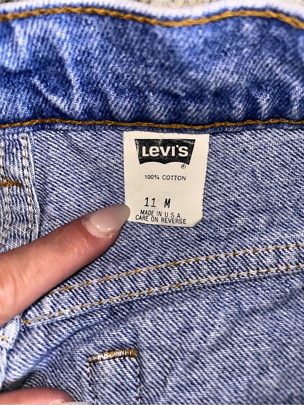 Levi's 505 Straight Leg Jeans Waist 11 Blue - Picture 2 of 8